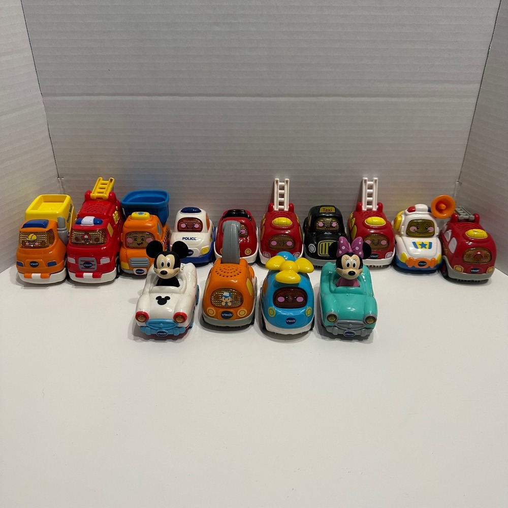 Vtech Disney Go Go Smart Wheels Mickey Mouse Car And Minnie Mouse Car